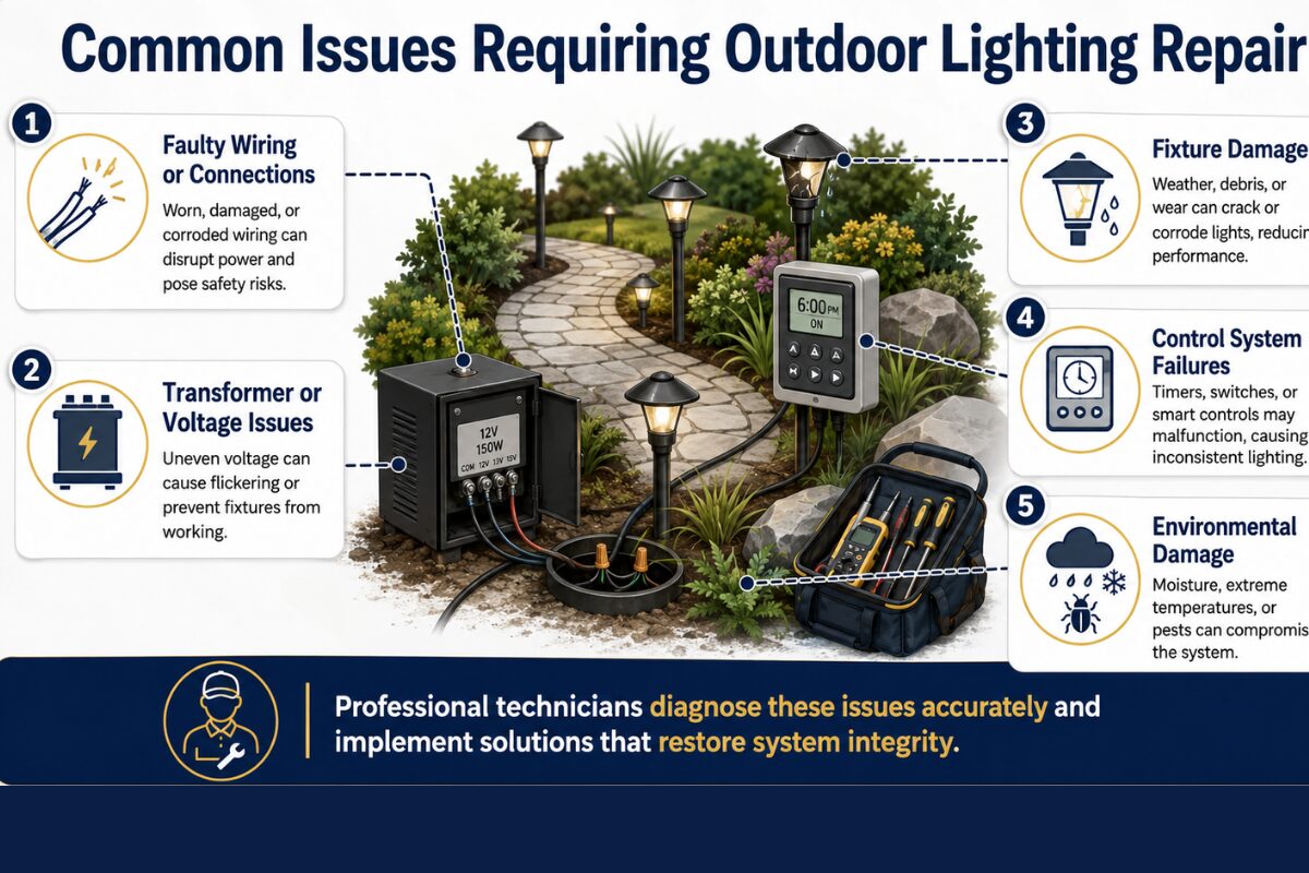 Steps in Professional Outdoor Lighting Repair