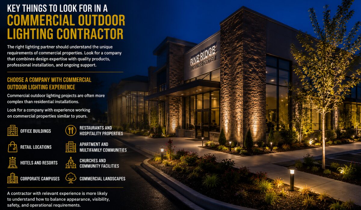 Key Things to Look for in a Commercial Outdoor Lighting Contractor