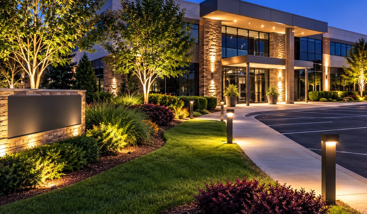 What Custom Commercial Landscape Lighting Really Means