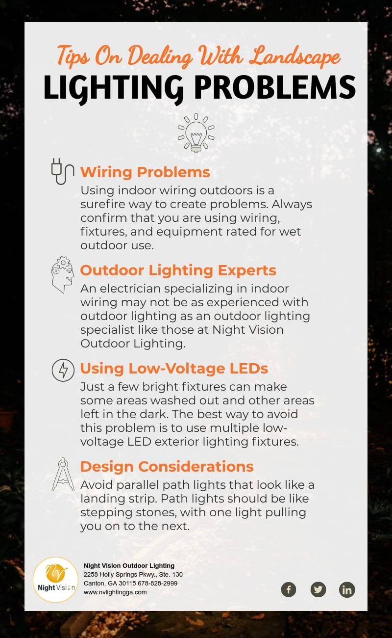 Tips On Dealing With Landscape Lighting Problems