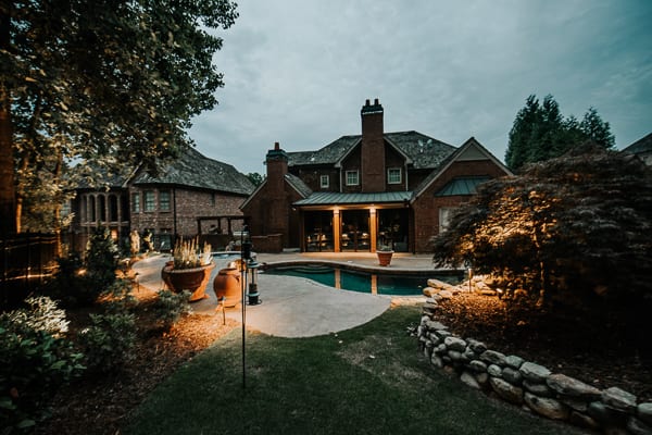 House outdoor lighting