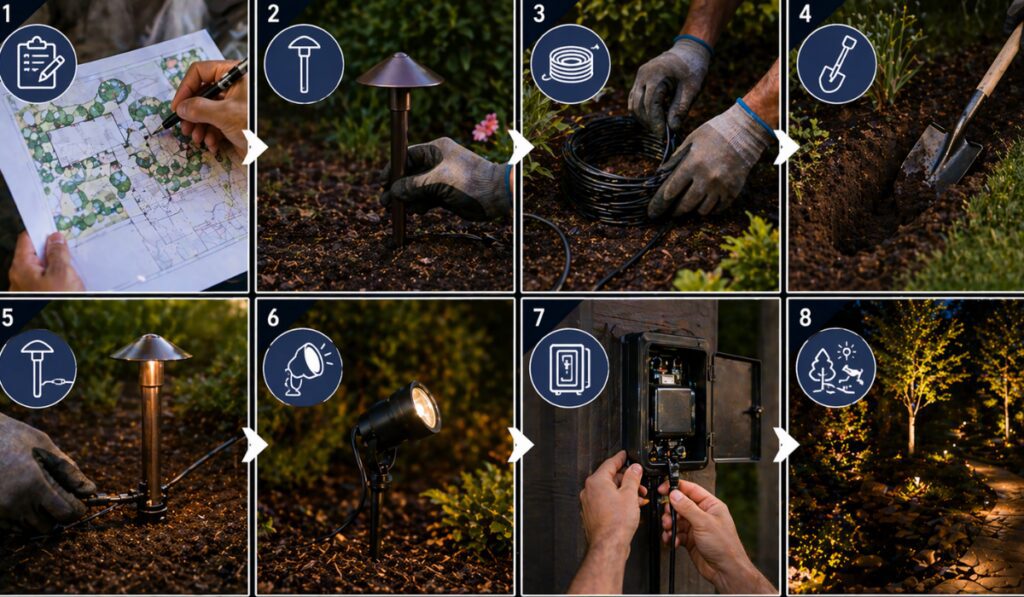 How Landscape Lighting Is Installed