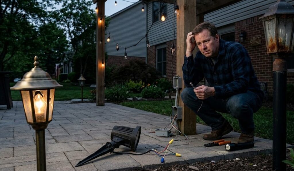Outdoor Lighting Repair Signs Your System Needs Professional Service