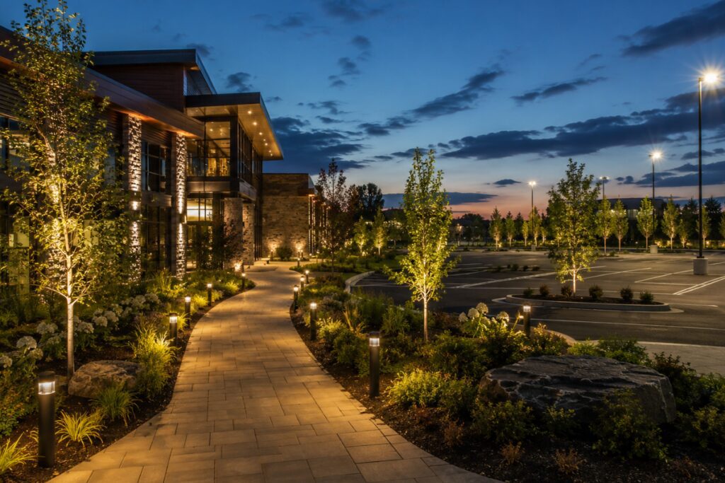 How to Light a Garden Pathway and Parking Lot That Looks Designed