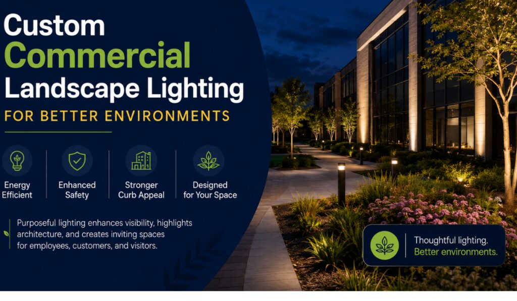 Custom Commercial Landscape Lighting for Better Environments
